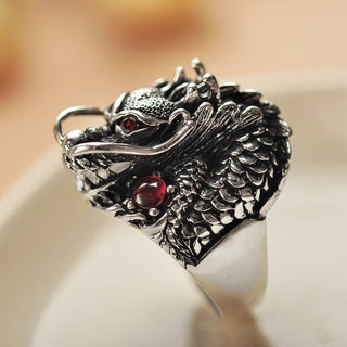 RM3#Punk Vintage Style Stylish Finger Rings Jewelry Steel Animal Zodiac Ring Men Gift