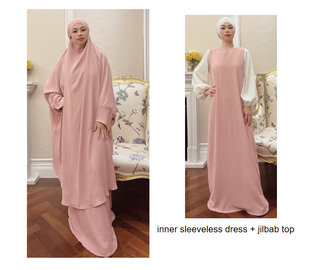 1518#Khimar Long Hijab Jilbab_ Islamic Overhead Prayer Abaya