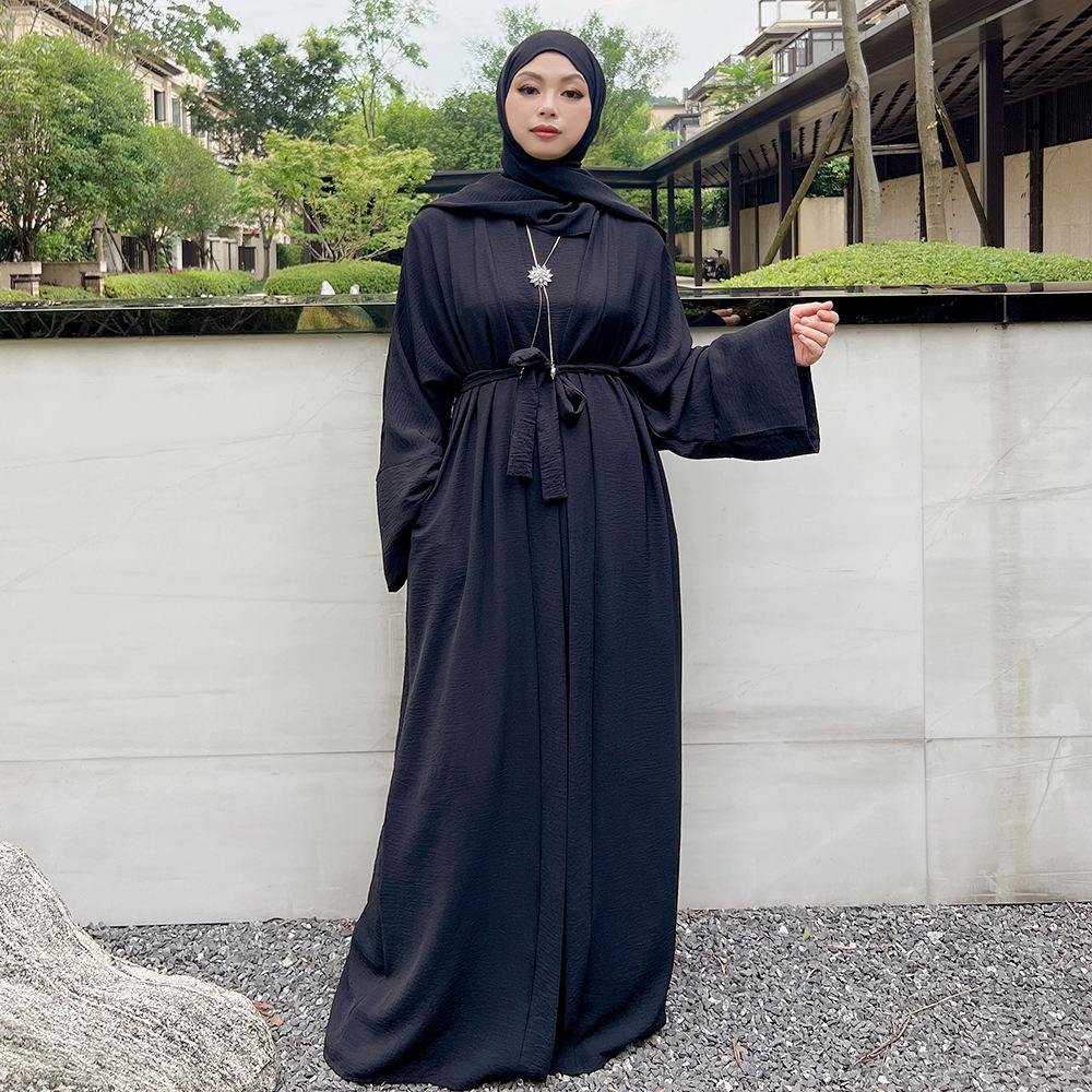 1480#Hot selling high quality cheap price Muslim women 2pcs Abaya set