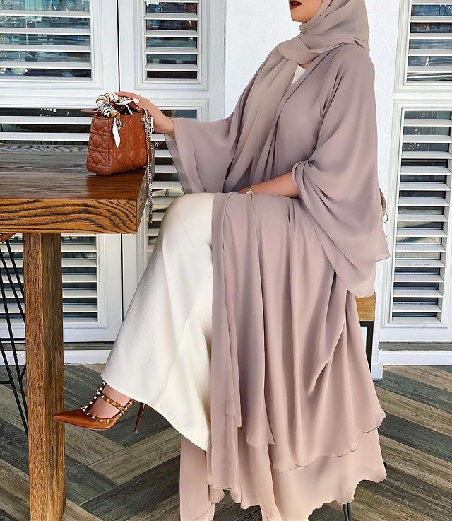 875# Best seller chiffon open abaya solid color cardigan