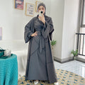 1509# Custom Islamic Clothing 3 Pieces Abaya Set for Muslim Women