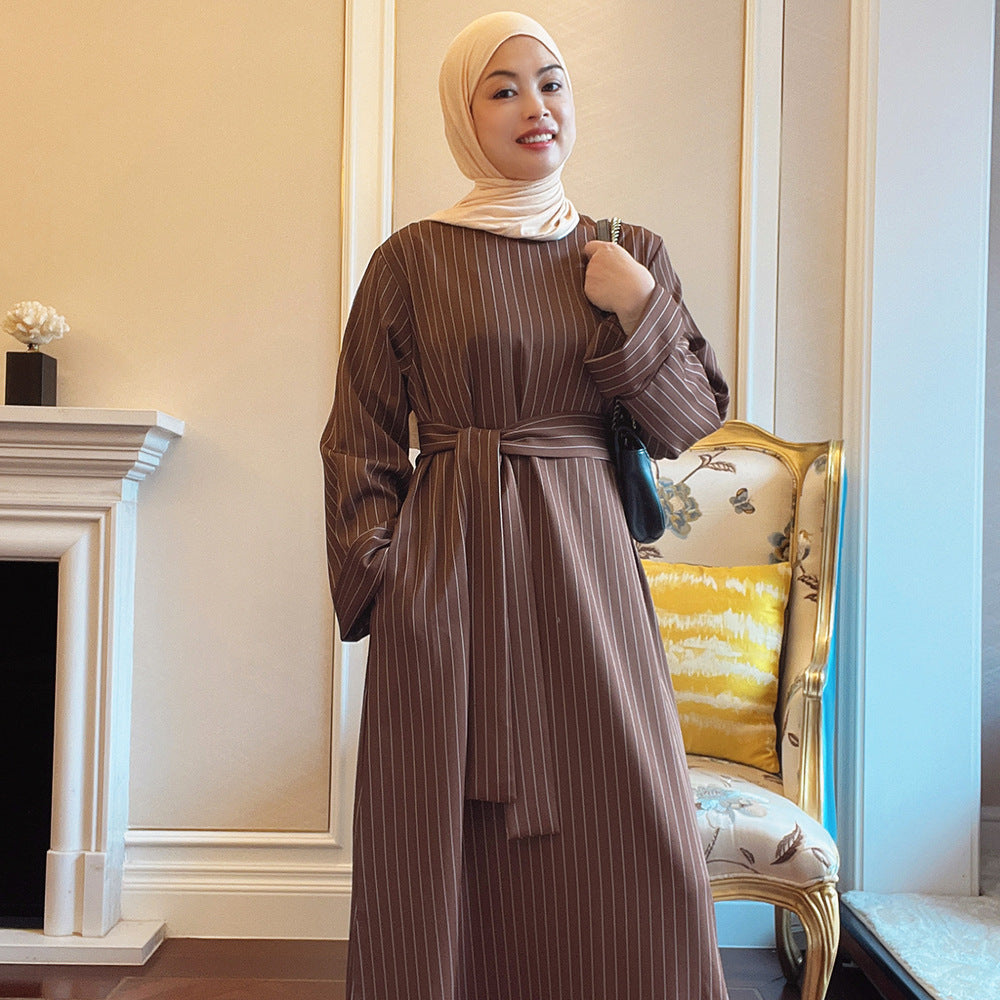 1569#New Arrival Modest Abaya With Side Pocket For Muslim Women