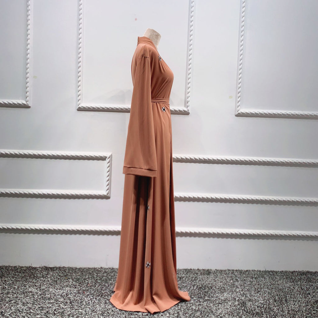 1428#Modest women clothing islamic maxi dress muslim luxury abaya