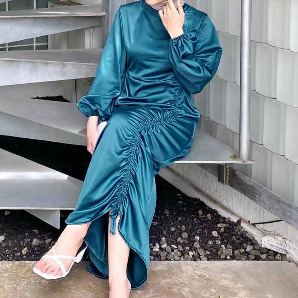 1563#Muslim Girls Abaya Fashion Islamic Clothing Summer Abaya Modest Dresses