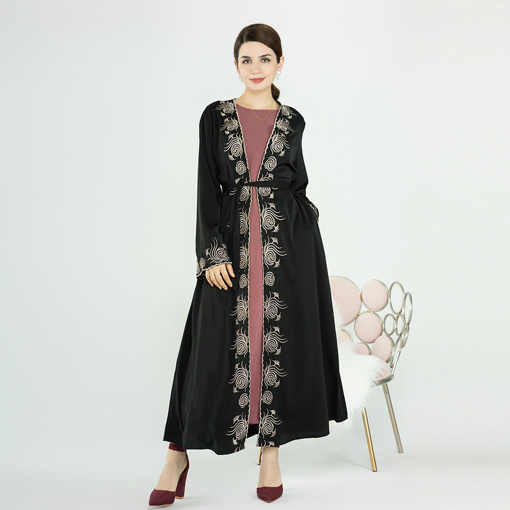 1553# Luxury Islamic Clothing Nida Embroidery Women Abaya Dubai