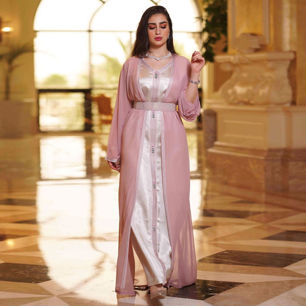 AB147#Middle East commuter ethnic style European and American muslim maxi dresses