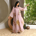 AB162#Middle East Women's Muslim Evening Dress Sequin Embroidered Dress