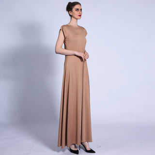 G1314#New solid color bottoming skirt basic sleeveless long dress women