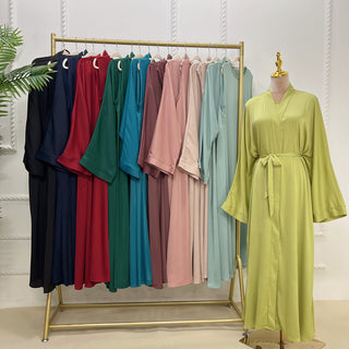 1582&1584#Slip Dress Inner Basic Sleeveless Maix Dress & Satin Abaya Islamic Clothing