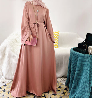 1503#Satin Islamic Dresses for women pakistan dubai clothing wholesale