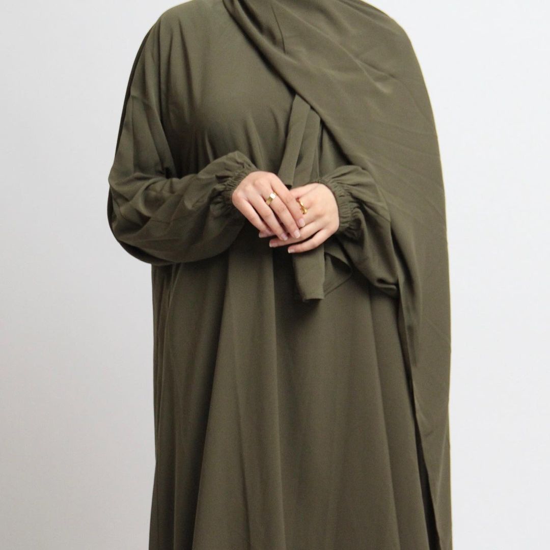 1499#Hoodie Abaya Islamic Clothing Hijab Jilbab_ Dress for Daily Wear