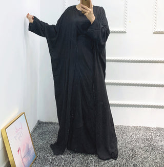 1452#3pcs Set kimono open Cardigan Islamic Clothing Muslim Dress