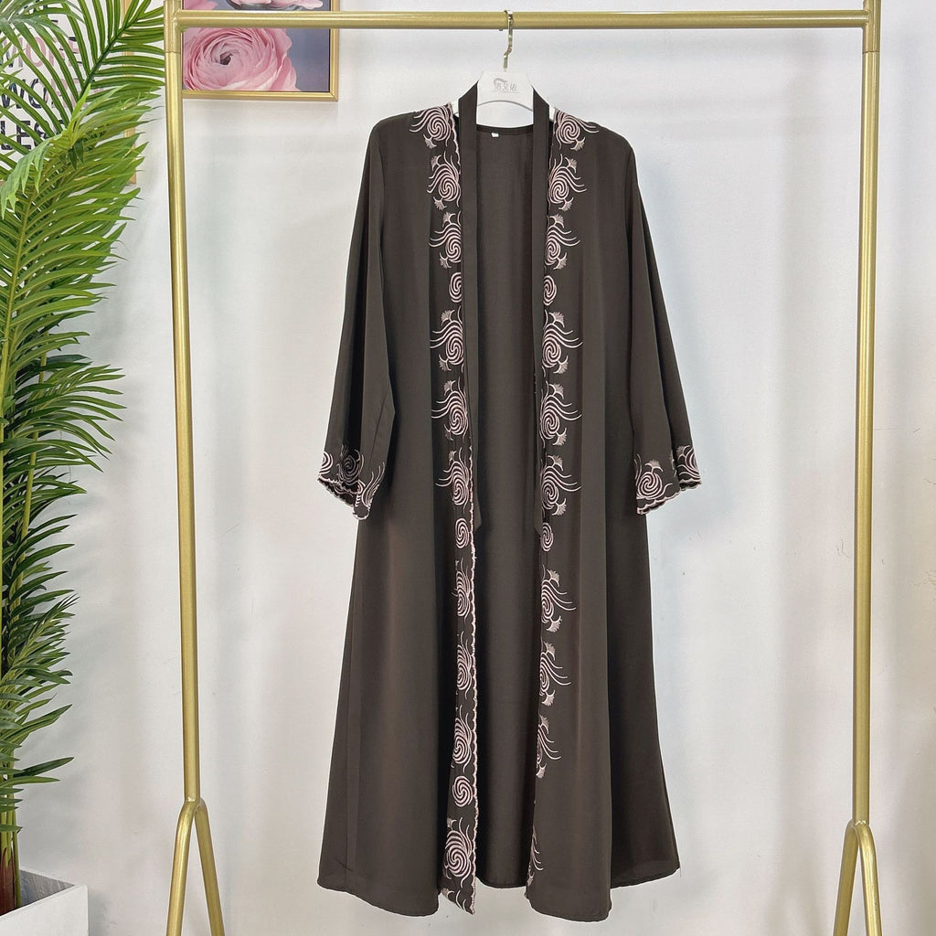 1553# Luxury Islamic Clothing Nida Embroidery Women Abaya Dubai