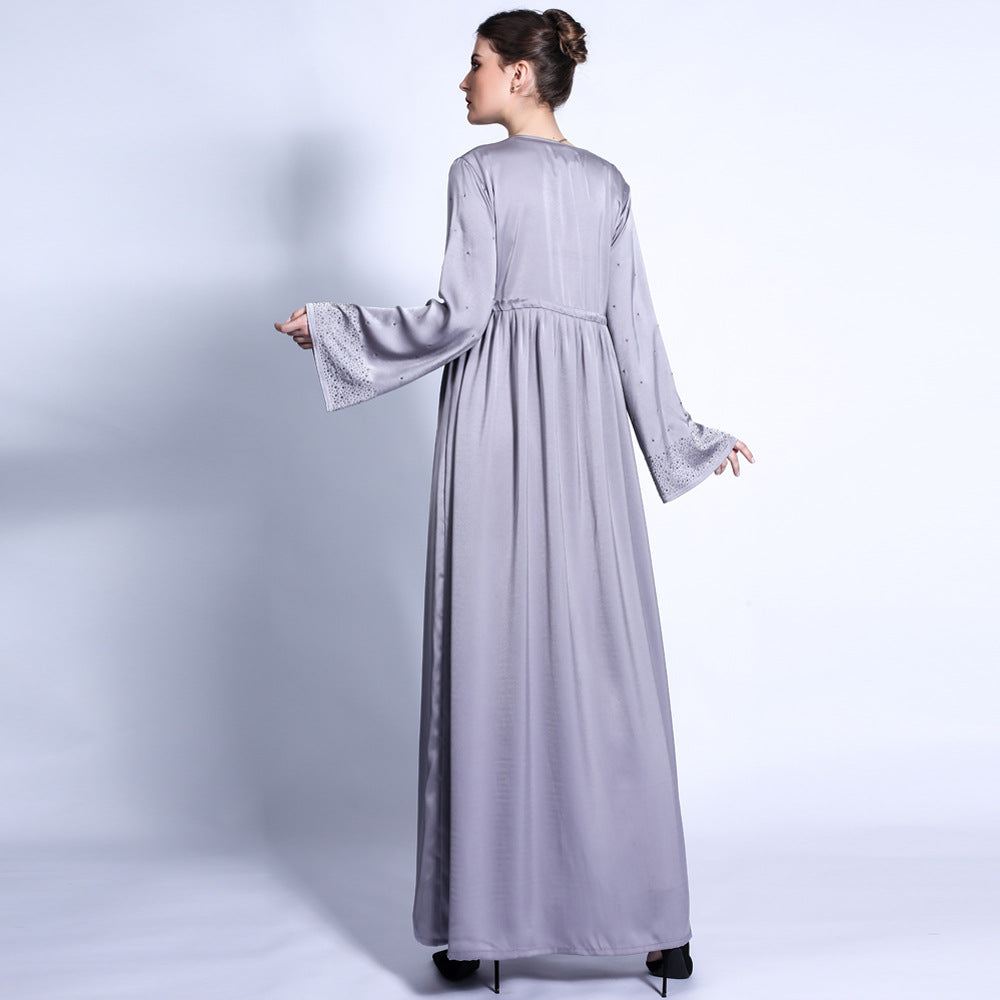 1321#2023 Latest EID Mubarak Muslim Maxi Abaya
