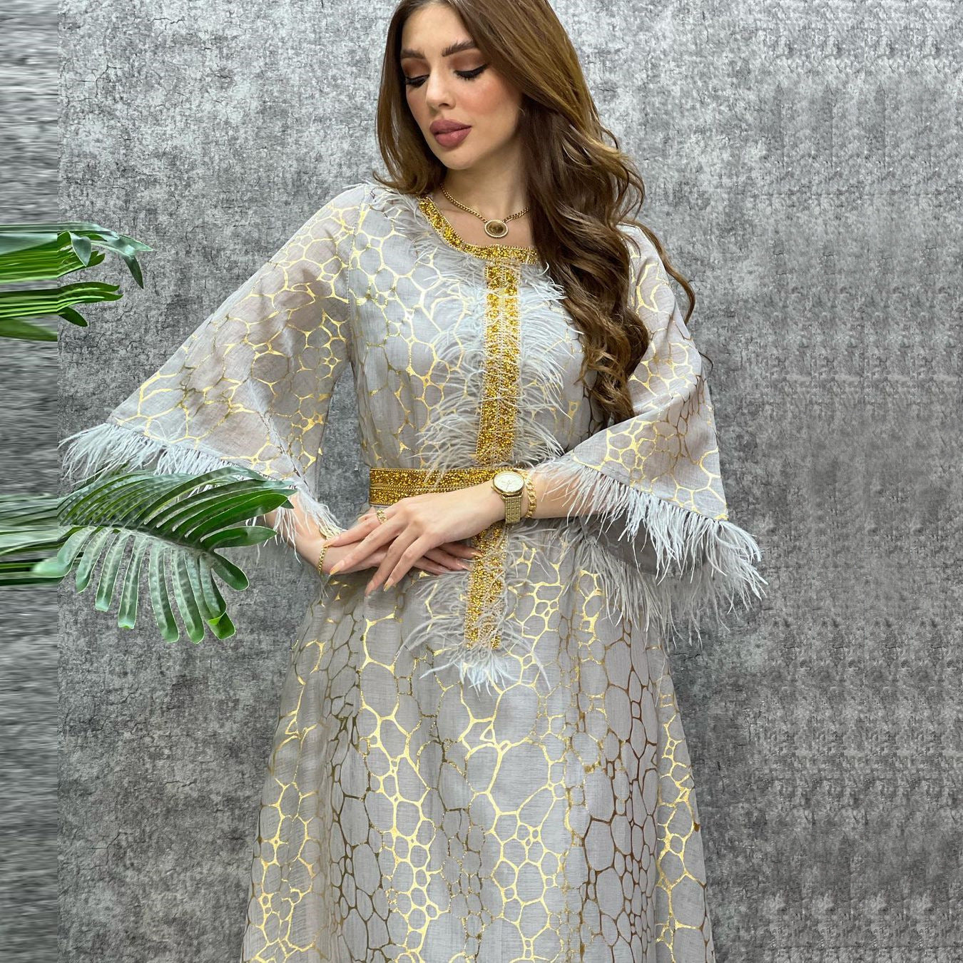 AB239#Eid Leopard fashion habaya women muslim dress muslim women abaya and long  dresses