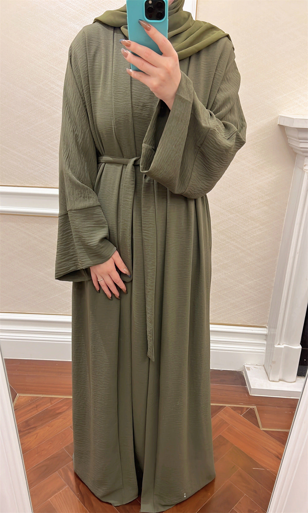 1480#Hot selling high quality cheap price Muslim women 2pcs Abaya set