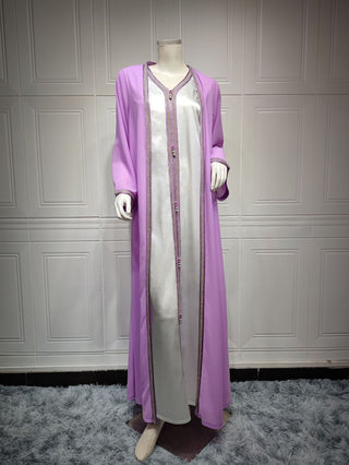 AB147#Middle East commuter ethnic style European and American muslim maxi dresses