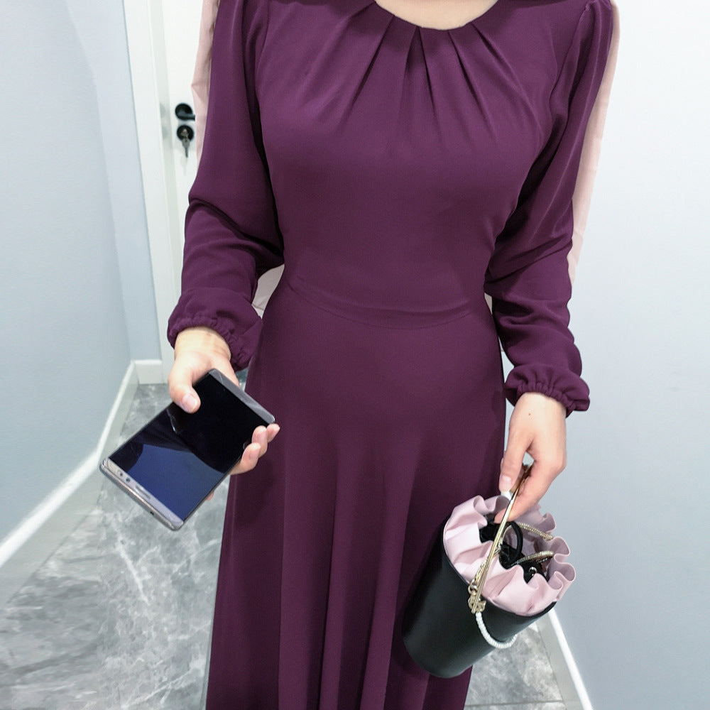 G9514#New Chiffon Abaya Dubai Muslim Women Dresses Islamic Clothing