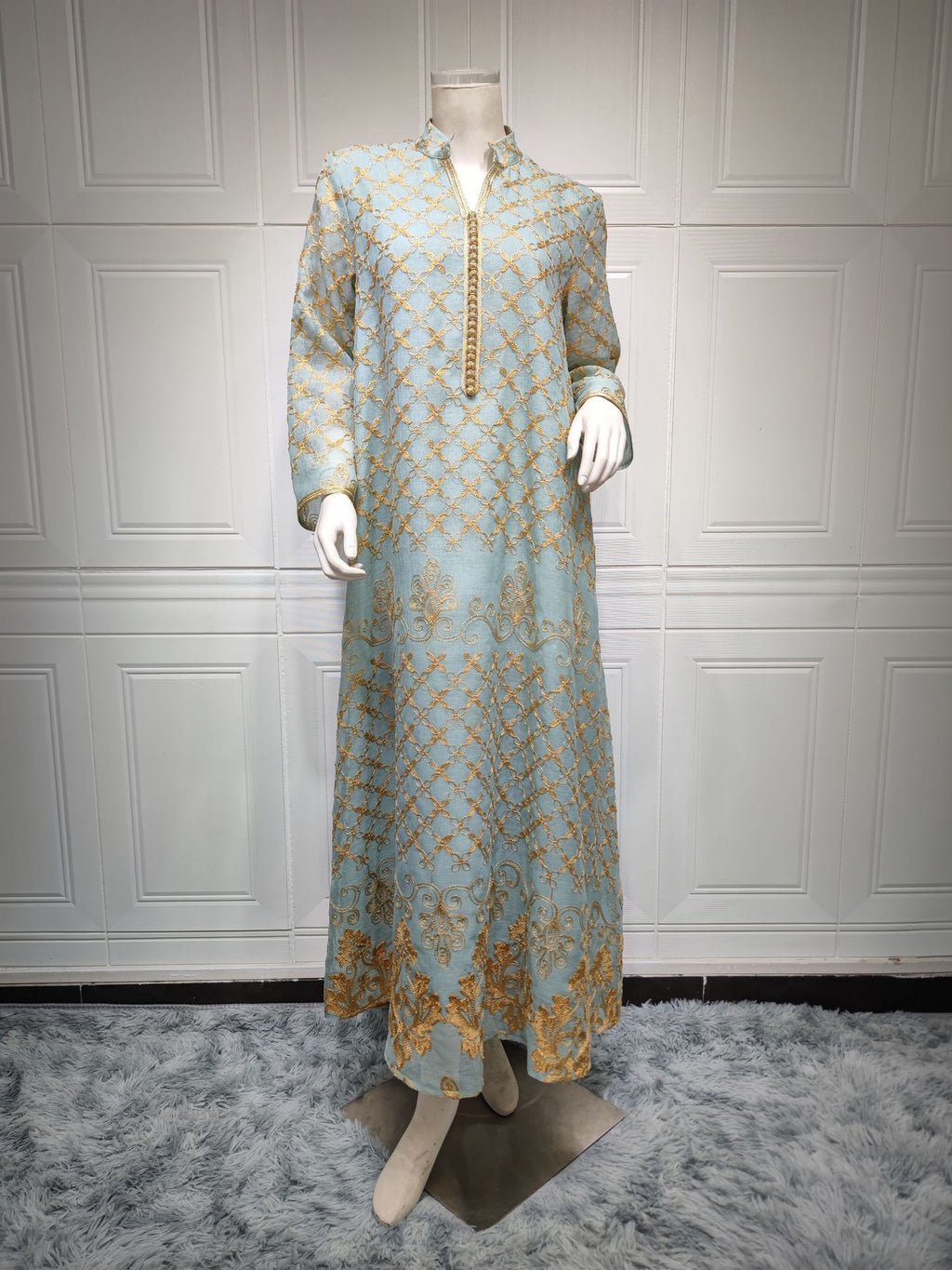 AB276#Hot Selling Robe Casual Cloths Loose Dress for Middle East Women for Ramdam