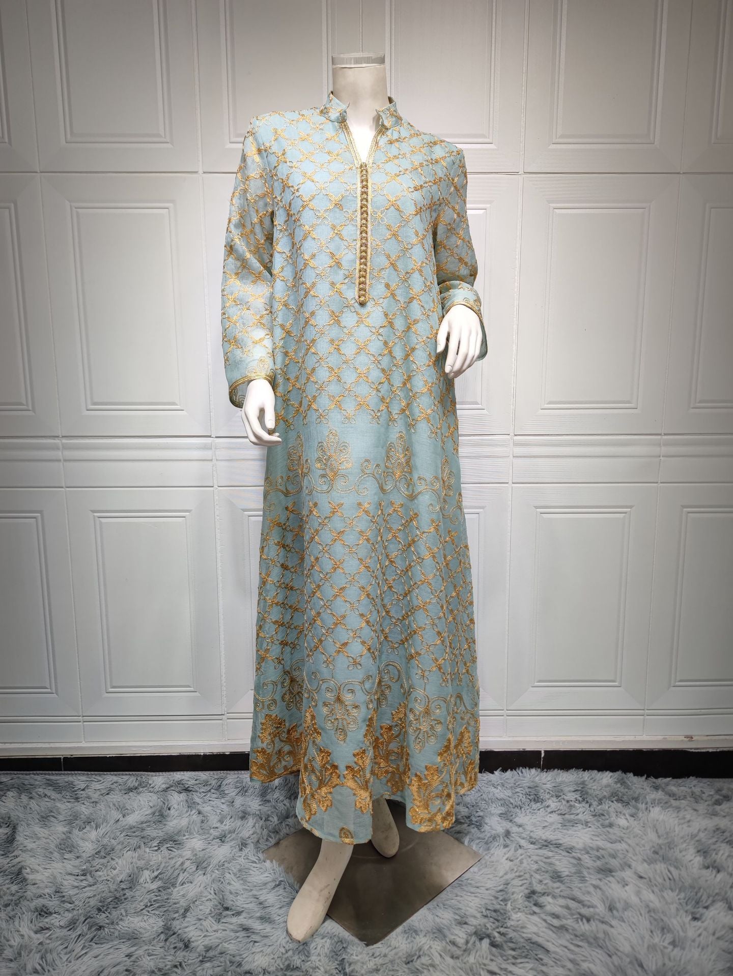 AB276#Hot Selling Robe Casual Cloths Loose Dress for Middle East Women for Ramdam