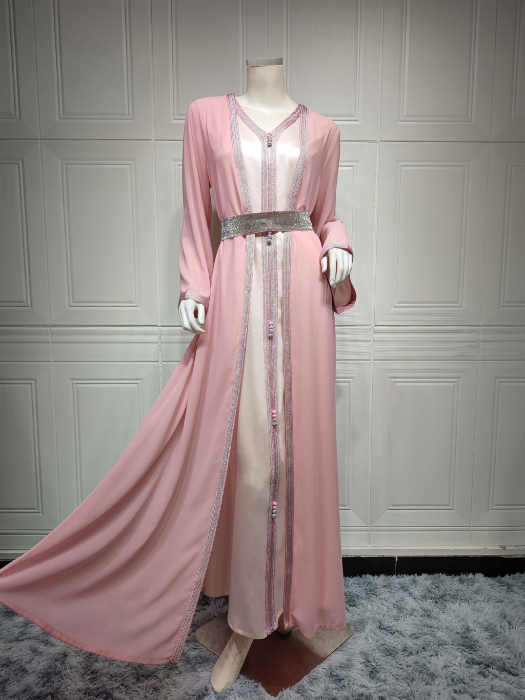 AB147#Middle East commuter ethnic style European and American muslim maxi dresses