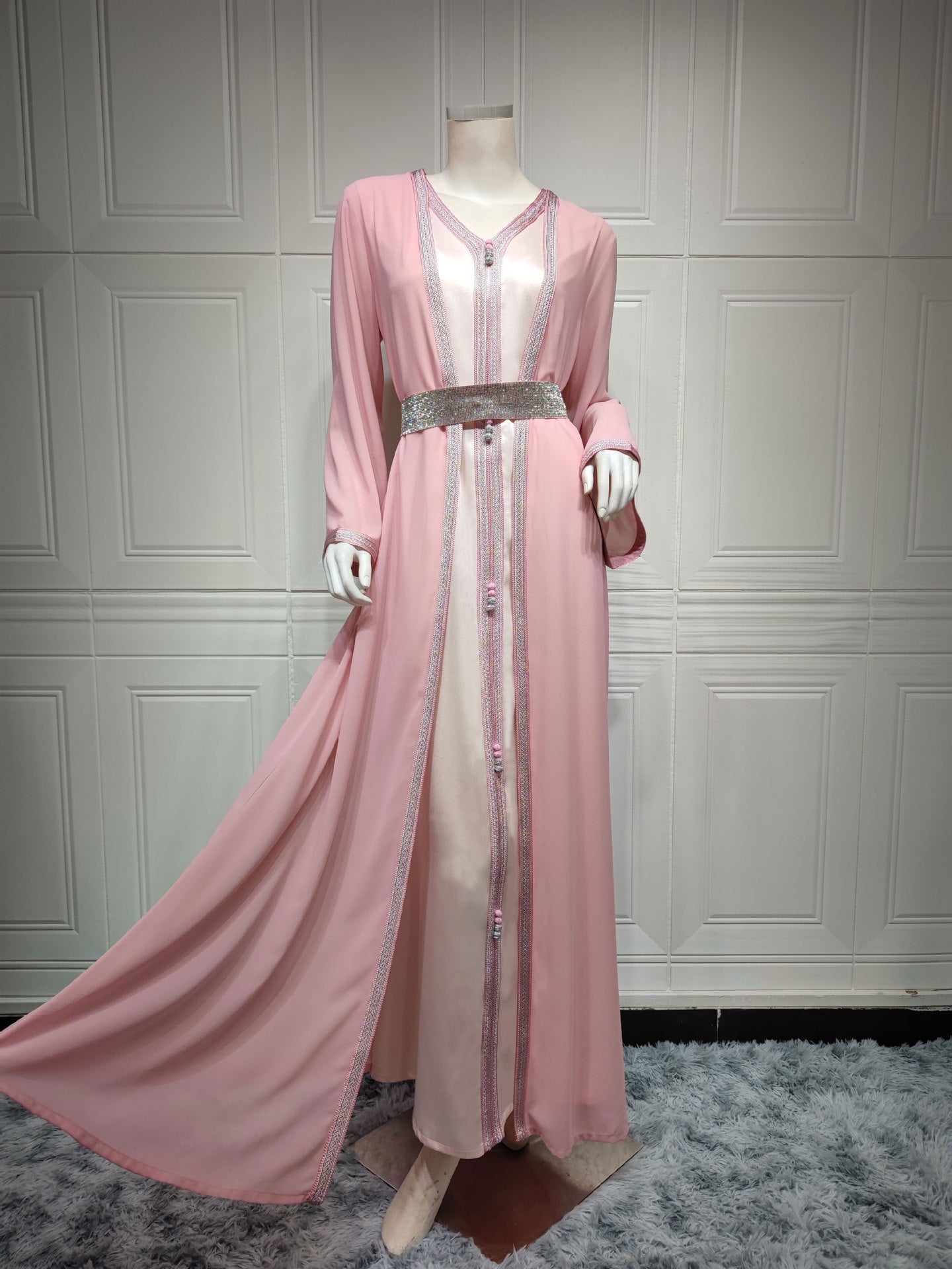 AB147#Middle East commuter ethnic style European and American muslim maxi dresses