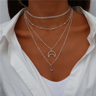 N17#Boho Elephant Hearts Pendants Necklaces Jewelry