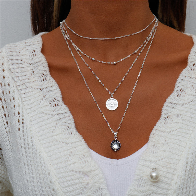N17#Boho Elephant Hearts Pendants Necklaces Jewelry