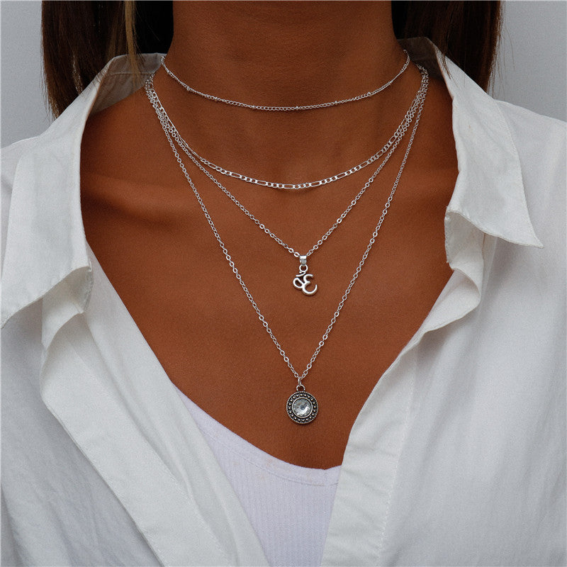 N18#Chain Necklaces for Women Boho Elephant Hearts Pendants