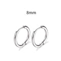 E25#New Simple Stainless Steel Small Hoop Earrings for Women