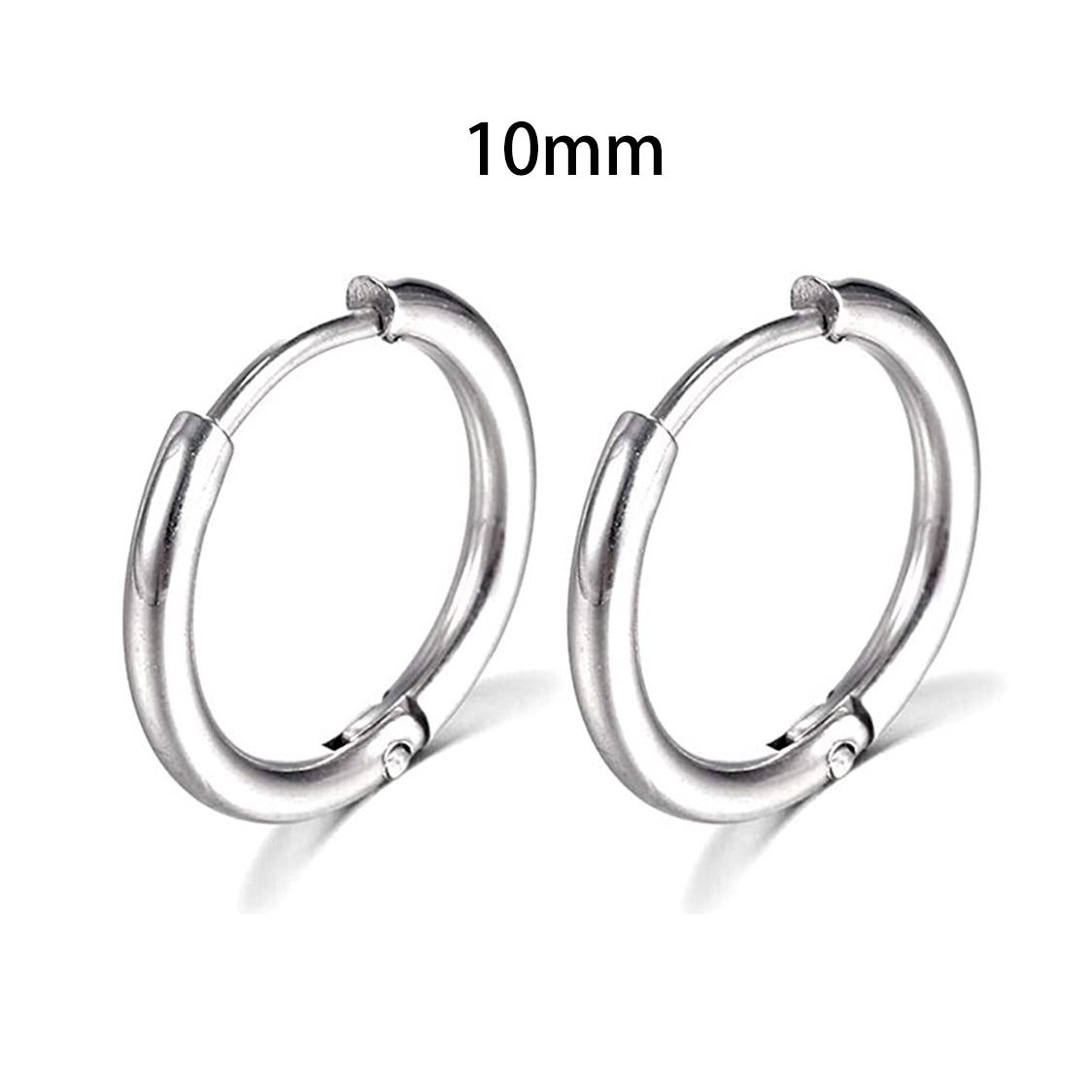 E25#New Simple Stainless Steel Small Hoop Earrings for Women