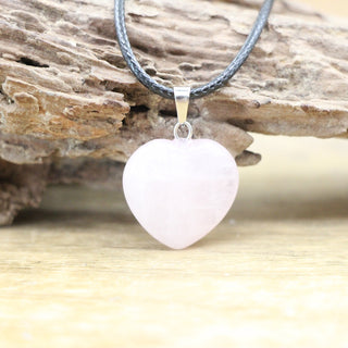 N21#Natural Heart Shape Pendant Crystal Amethysts Healing Gemstone Necklace