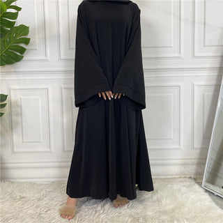 6394#On Sale Hot Sell Popular Simple Nida Abaya Long Dress Color Dresses
