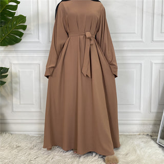 6394#On Sale Hot Sell Popular Simple Nida Abaya Long Dress Color Dresses