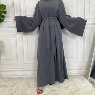 6394#On Sale Hot Sell Popular Simple Nida Abaya Long Dress Color Dresses