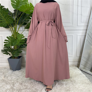 6394#On Sale Hot Sell Popular Simple Nida Abaya Long Dress Color Dresses
