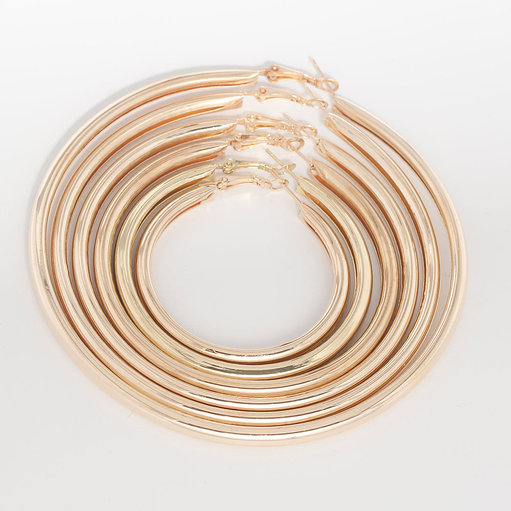 E30#Fashion Oversized Big Hoop Earrings For Women