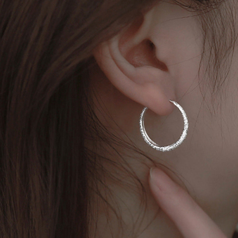 E31#Circle Charm Hoop Earring For Women Girls