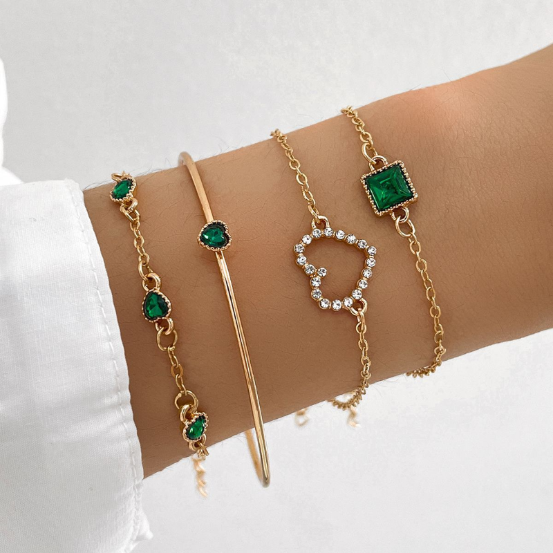 B31# Gemstone Bracelet Jewelry Set for Women