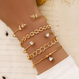 B31# Gemstone Bracelet Jewelry Set for Women