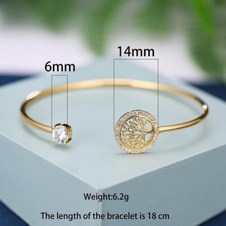 B32# White Zircon Charm Gold Jewelry Gifts for Women