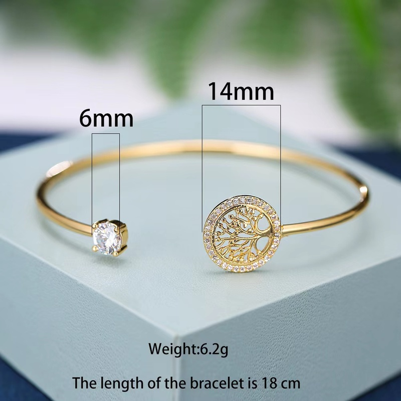 B32# White Zircon Charm Gold Jewelry Gifts for Women