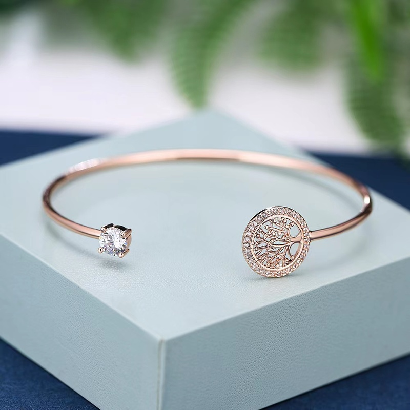 B32# White Zircon Charm Gold Jewelry Gifts for Women