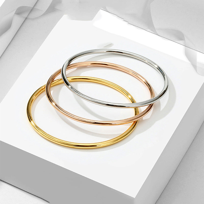 B34#Fashionable Simple Rose Gold Fashion Luxury Bracelets