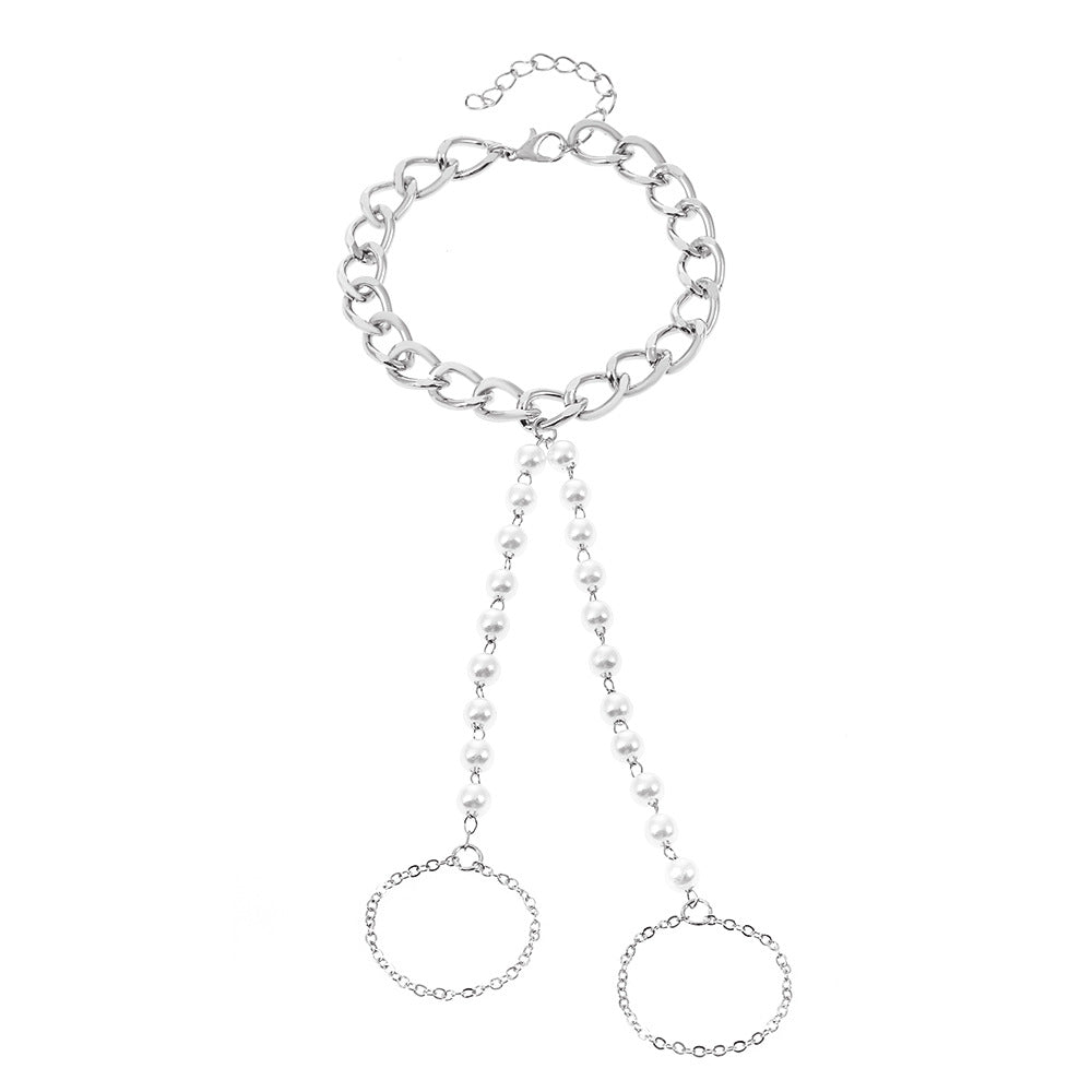 B36# Geometric Gold Color Chain Wrist Bracelet for Women