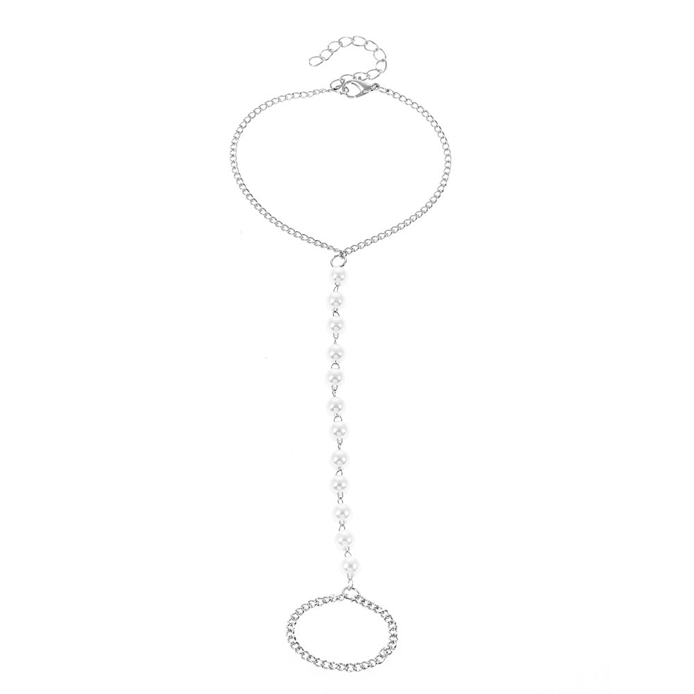 B36# Geometric Gold Color Chain Wrist Bracelet for Women