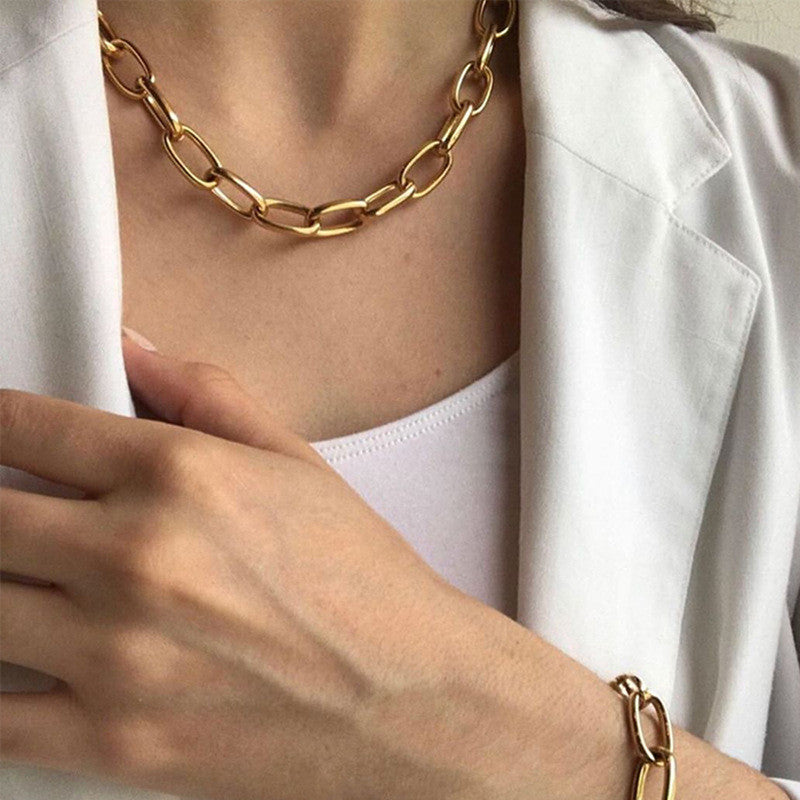 N32#New Multi Circles Choker Necklaces for Women