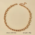 N36#Metal Thick Clavicle Chain Choker Necklace for Women