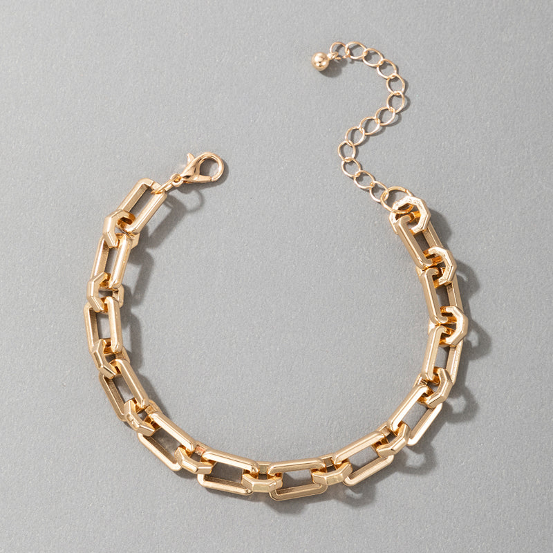 N36#Metal Thick Clavicle Chain Choker Necklace for Women