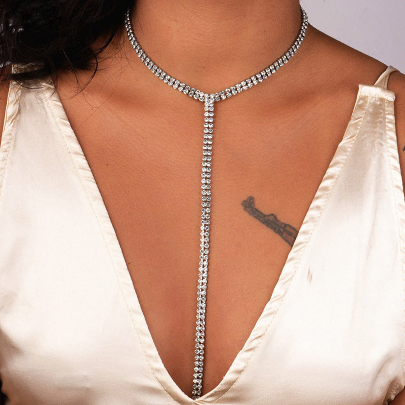 N38#NEW Selling Rhinestone Choker Crystal Gem Luxury Chokers